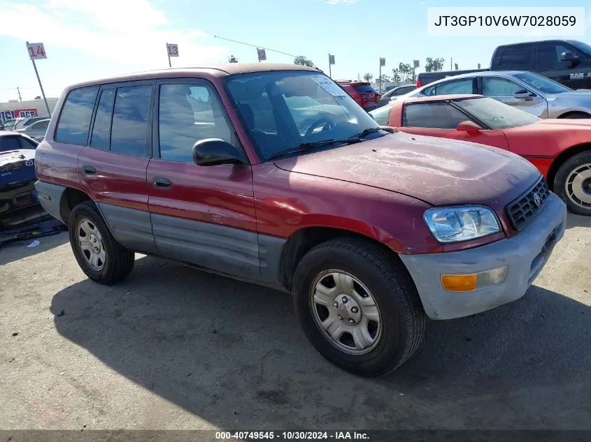 1998 Toyota Rav4 VIN: JT3GP10V6W7028059 Lot: 40749545