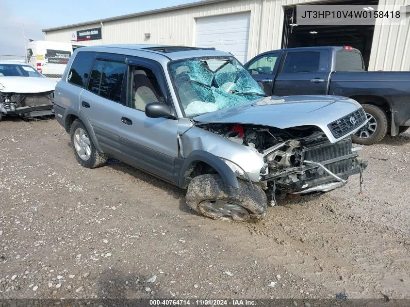 1998 Toyota Rav4 VIN: JT3HP10V4W0158418 Lot: 40764714