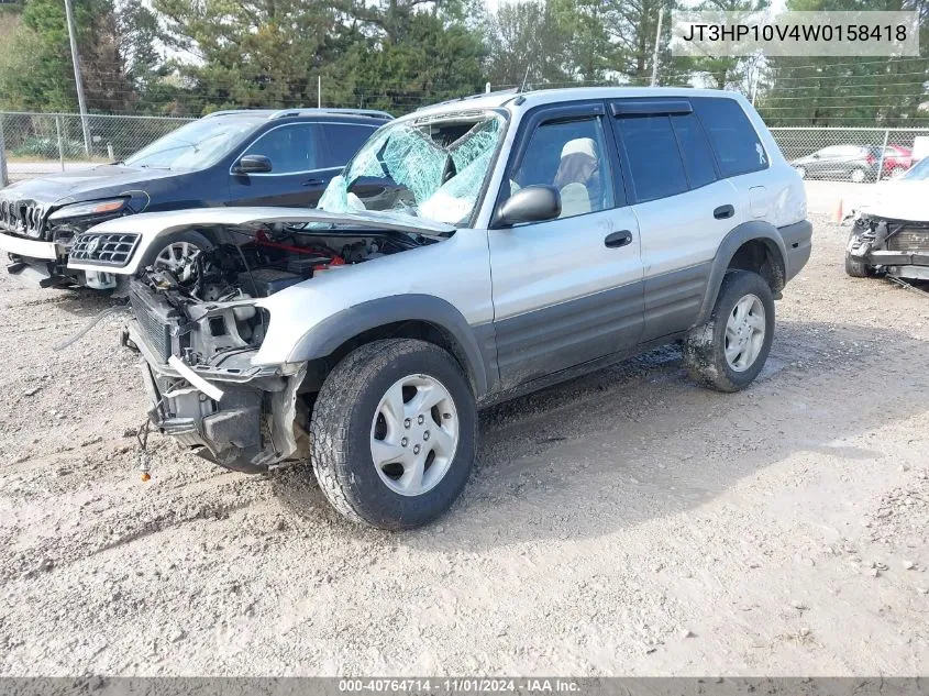 1998 Toyota Rav4 VIN: JT3HP10V4W0158418 Lot: 40764714