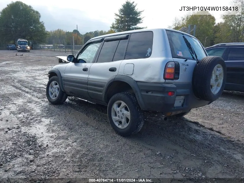 1998 Toyota Rav4 VIN: JT3HP10V4W0158418 Lot: 40764714