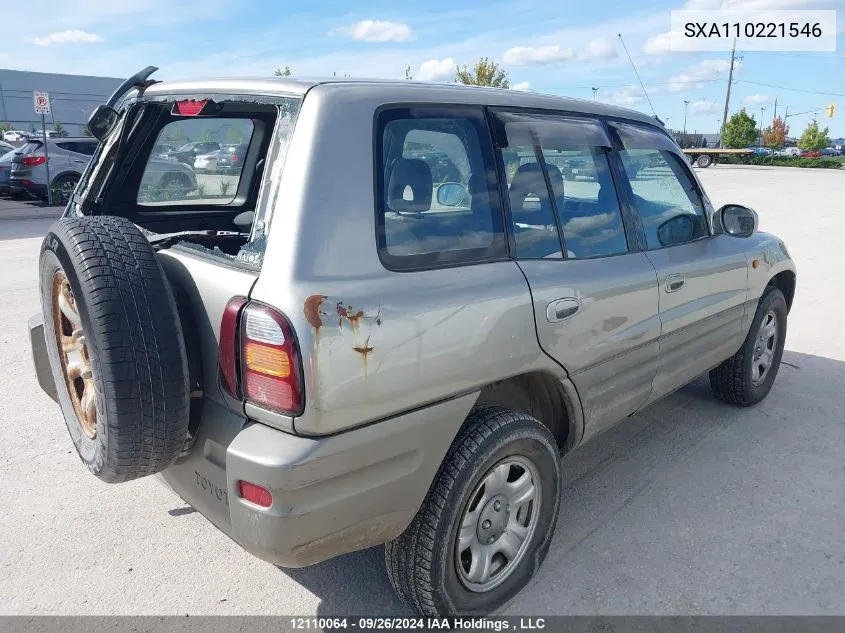 1999 Toyota Rav-4 VIN: SXA110221546 Lot: 12110064