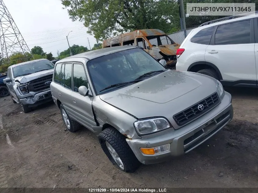 1999 Toyota Rav4 VIN: JT3HP10V9X7113645 Lot: 12119299