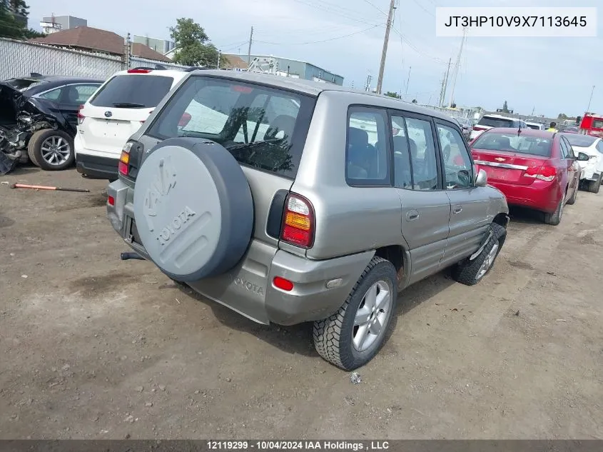 1999 Toyota Rav4 VIN: JT3HP10V9X7113645 Lot: 12119299