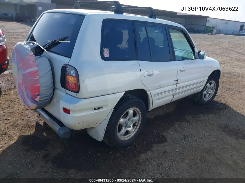 1999 Toyota Rav4 VIN: JT3GP10V4X7063622 Lot: 40431205