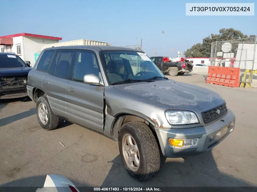 1999 Toyota Rav4 VIN: JT3GP10V0X7052424 Lot: 40617493