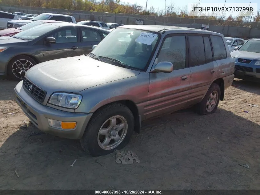 1999 Toyota Rav4 VIN: JT3HP10V8X7137998 Lot: 40667393