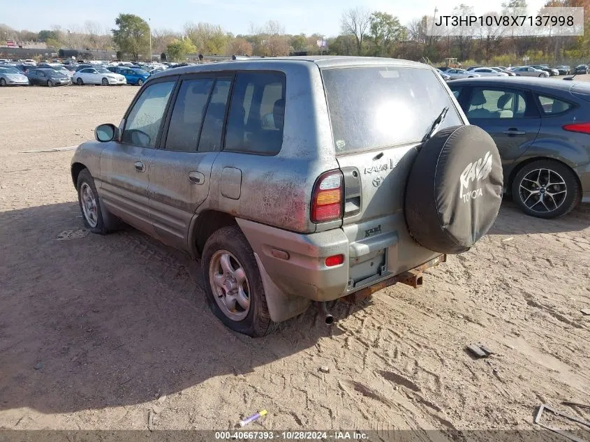 1999 Toyota Rav4 VIN: JT3HP10V8X7137998 Lot: 40667393