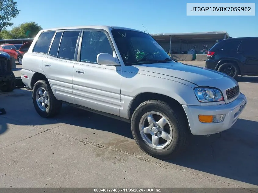 1999 Toyota Rav4 VIN: JT3GP10V8X7059962 Lot: 40777485