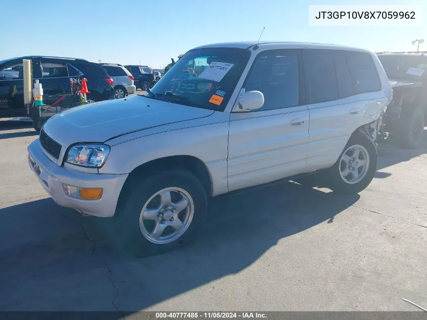 1999 Toyota Rav4 VIN: JT3GP10V8X7059962 Lot: 40777485