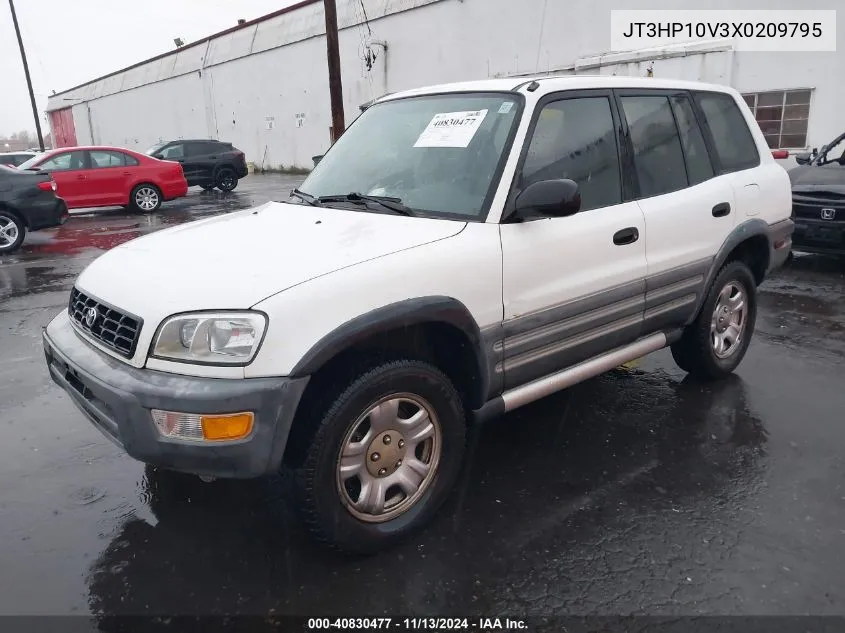 1999 Toyota Rav4 VIN: JT3HP10V3X0209795 Lot: 40830477