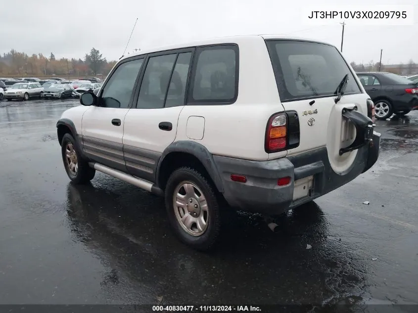 1999 Toyota Rav4 VIN: JT3HP10V3X0209795 Lot: 40830477