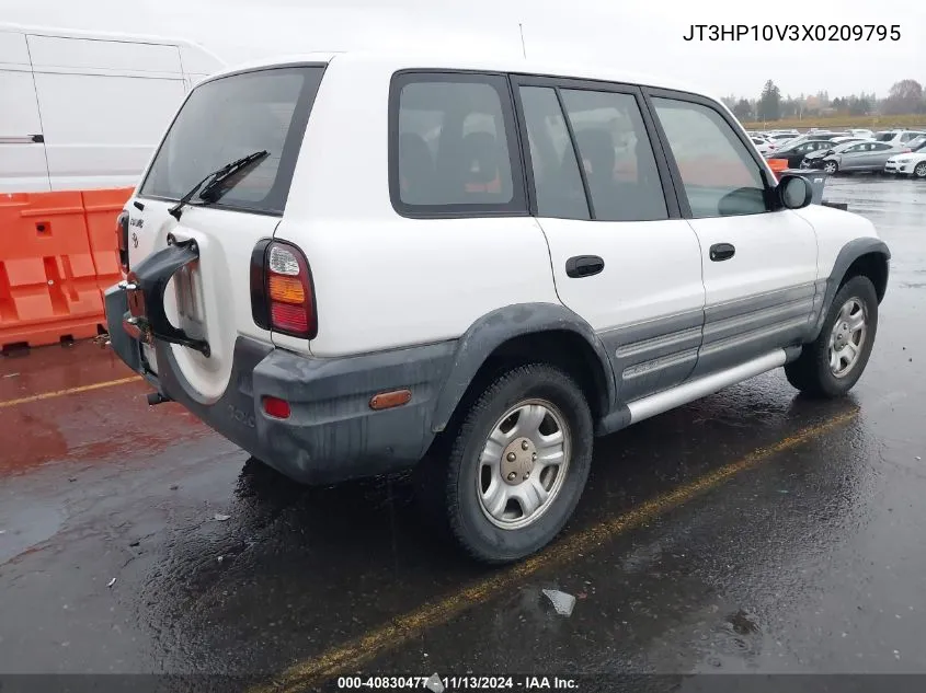 1999 Toyota Rav4 VIN: JT3HP10V3X0209795 Lot: 40830477