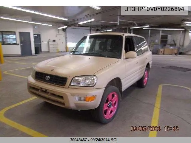 2000 Toyota Rav4 VIN: JT3HP10V0Y0226894 Lot: 30045487