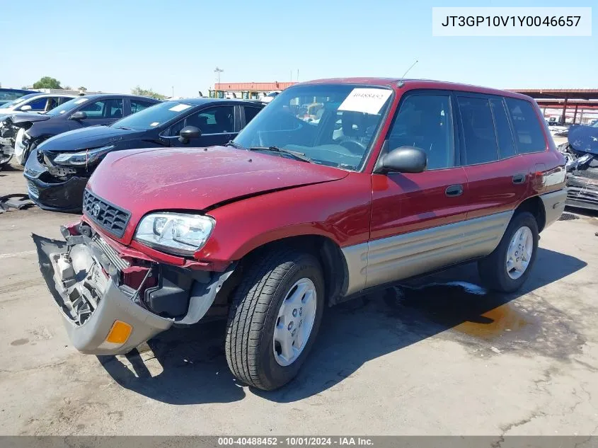 2000 Toyota Rav4 VIN: JT3GP10V1Y0046657 Lot: 40488452