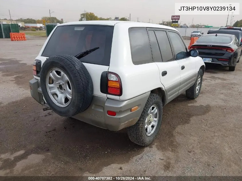 2000 Toyota Rav4 VIN: JT3HP10V8Y0239134 Lot: 40707382