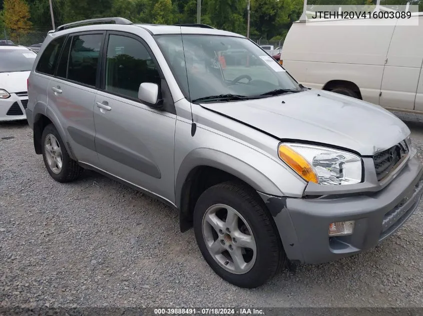 2001 Toyota Rav4 VIN: JTEHH20V416003089 Lot: 39888491