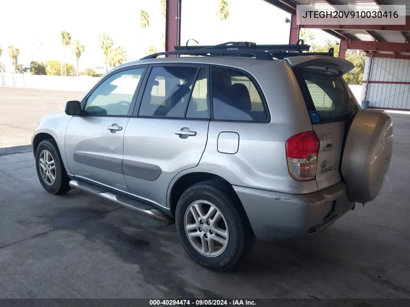 2001 Toyota Rav4 VIN: JTEGH20V910030416 Lot: 40294474