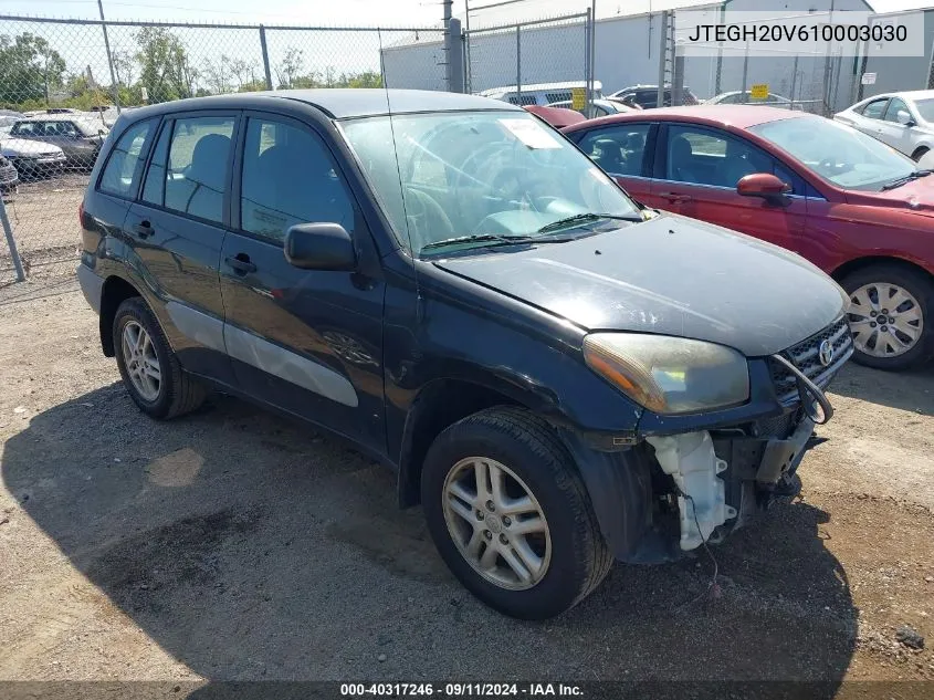 2001 Toyota Rav4 VIN: JTEGH20V610003030 Lot: 40317246