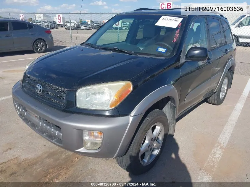 JTEHH20V716003636 2001 Toyota Rav4