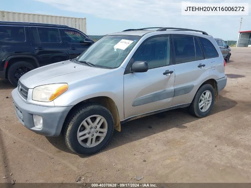 2001 Toyota Rav4 VIN: JTEHH20VX16006272 Lot: 40370628