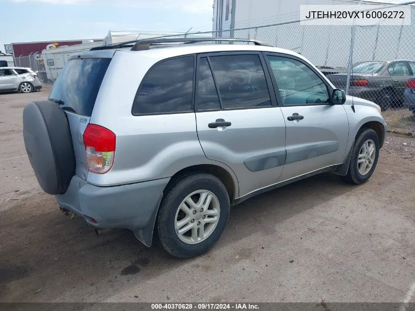 2001 Toyota Rav4 VIN: JTEHH20VX16006272 Lot: 40370628