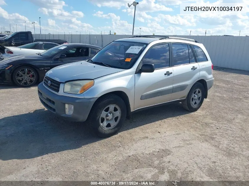 2001 Toyota Rav4 VIN: JTEGH20VX10034197 Lot: 40376738