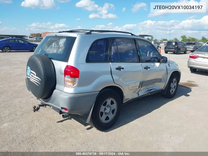 2001 Toyota Rav4 VIN: JTEGH20VX10034197 Lot: 40376738