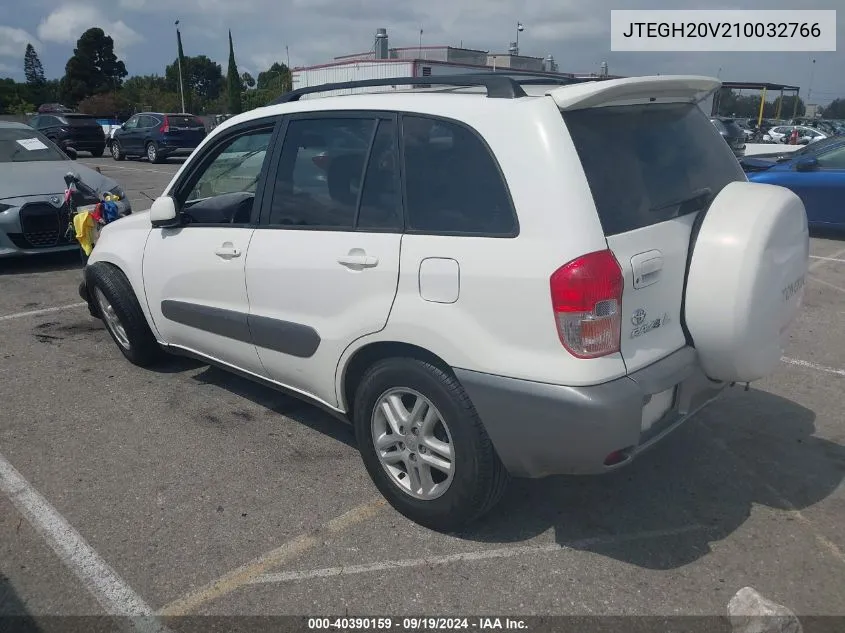 2001 Toyota Rav4 VIN: JTEGH20V210032766 Lot: 40390159