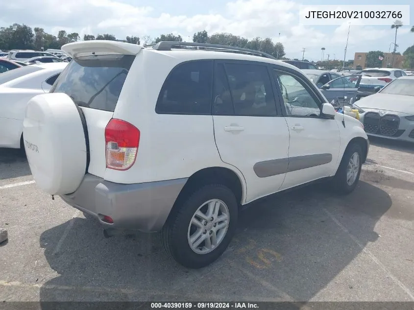 2001 Toyota Rav4 VIN: JTEGH20V210032766 Lot: 40390159