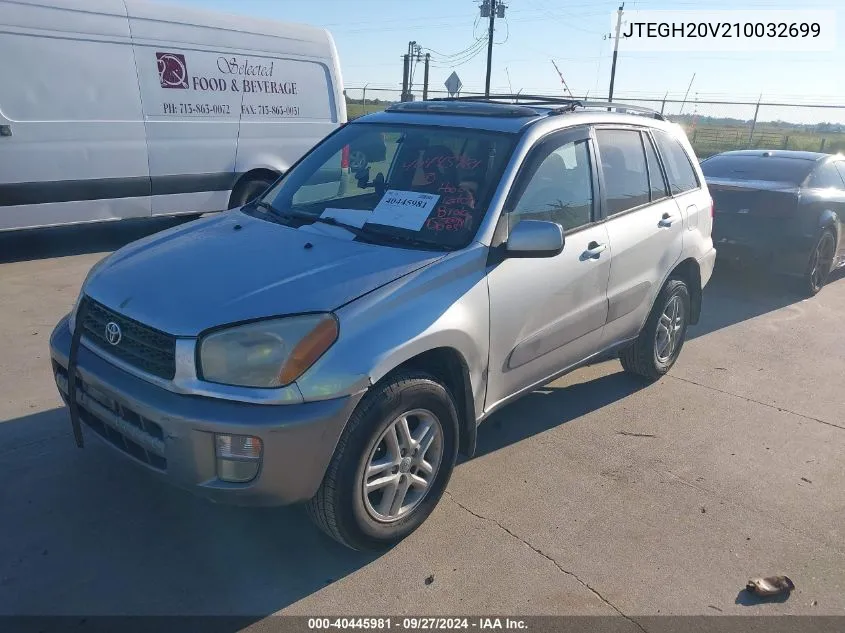 2001 Toyota Rav4 VIN: JTEGH20V210032699 Lot: 40445981