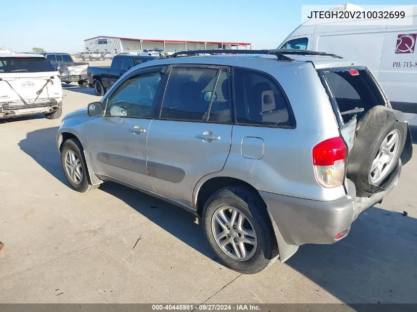 2001 Toyota Rav4 VIN: JTEGH20V210032699 Lot: 40445981