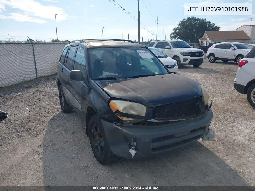 2001 Toyota Rav4 VIN: JTEHH20V910101988 Lot: 40504032