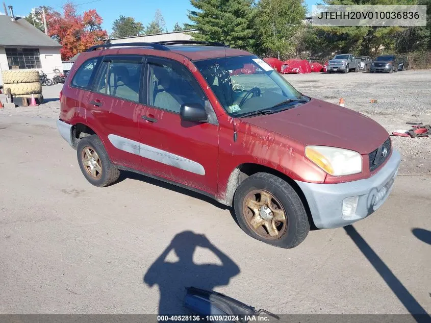 2001 Toyota Rav4 VIN: JTEHH20V010036836 Lot: 40528136