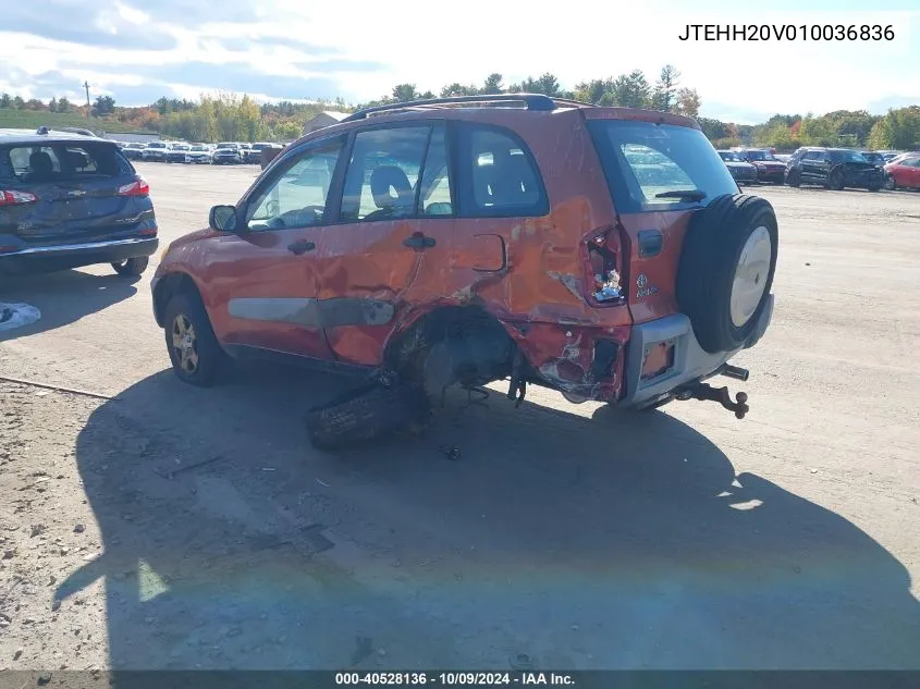 2001 Toyota Rav4 VIN: JTEHH20V010036836 Lot: 40528136