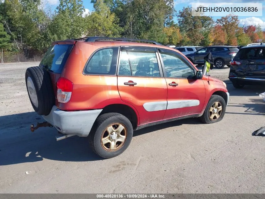 2001 Toyota Rav4 VIN: JTEHH20V010036836 Lot: 40528136