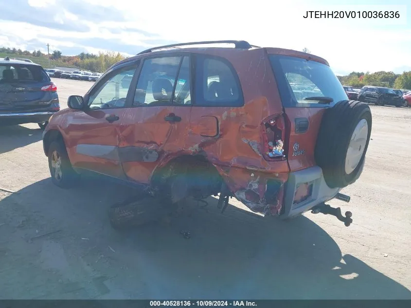 2001 Toyota Rav4 VIN: JTEHH20V010036836 Lot: 40528136