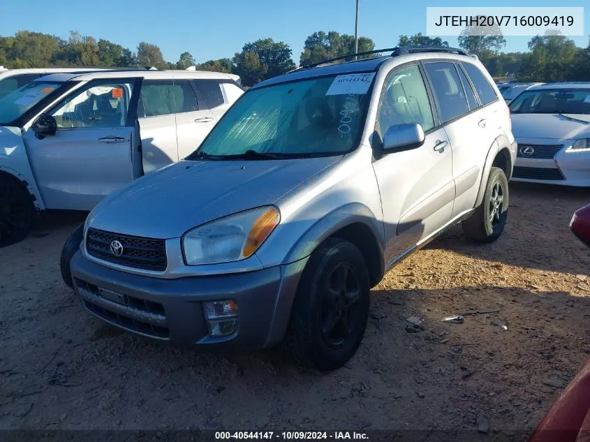 2001 Toyota Rav4 VIN: JTEHH20V716009419 Lot: 40544147