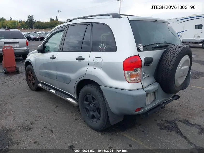 2001 Toyota Rav4 VIN: JTEGH20V610031961 Lot: 40601352