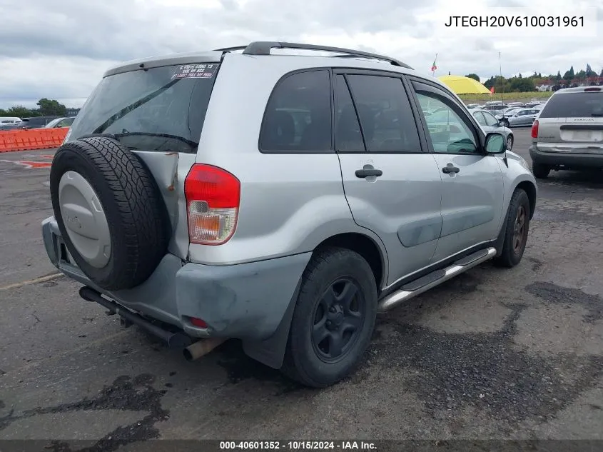 2001 Toyota Rav4 VIN: JTEGH20V610031961 Lot: 40601352