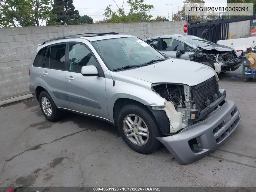 2001 Toyota Rav4 VIN: JTEGH20V810009394 Lot: 40631128