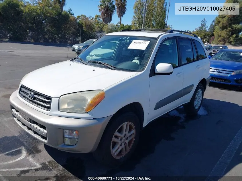 2001 Toyota Rav4 VIN: JTEGH20V010027405 Lot: 40680773