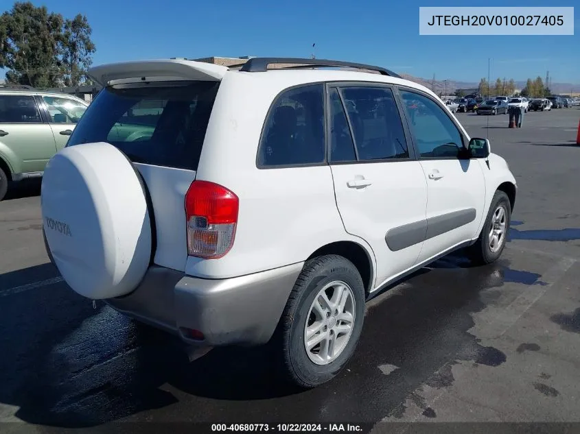 2001 Toyota Rav4 VIN: JTEGH20V010027405 Lot: 40680773