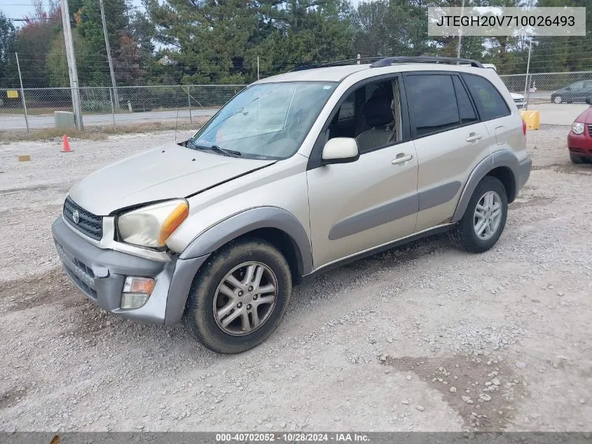 2001 Toyota Rav4 VIN: JTEGH20V710026493 Lot: 40702052