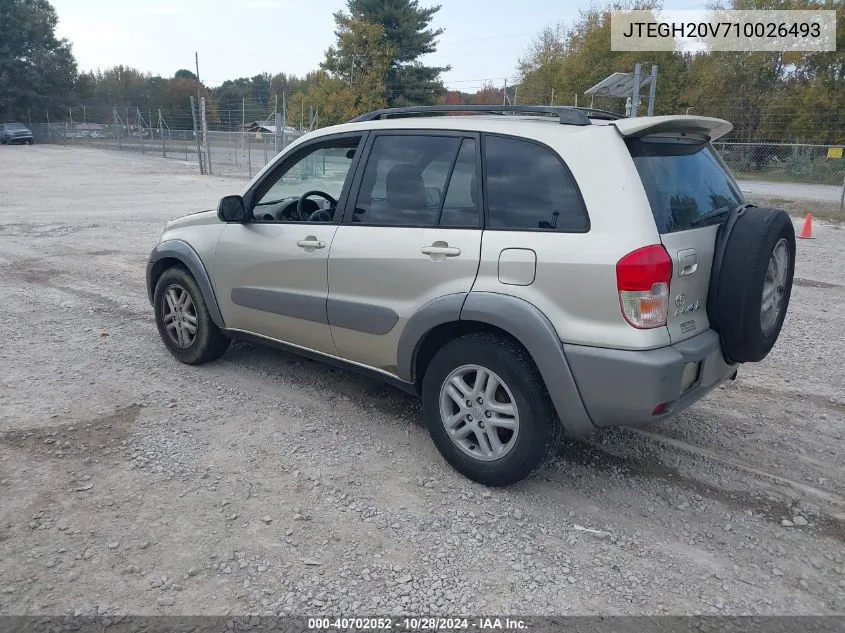 2001 Toyota Rav4 VIN: JTEGH20V710026493 Lot: 40702052