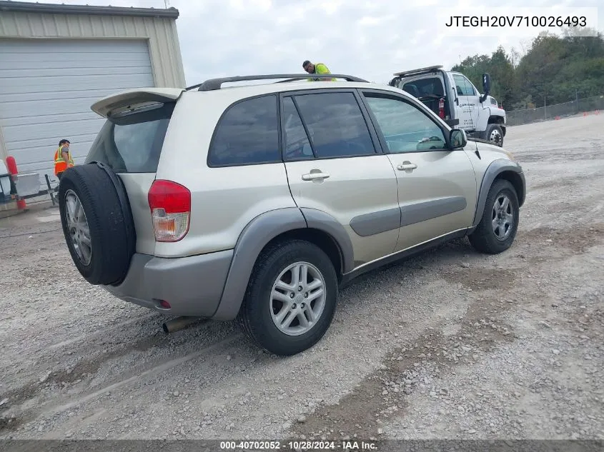 2001 Toyota Rav4 VIN: JTEGH20V710026493 Lot: 40702052