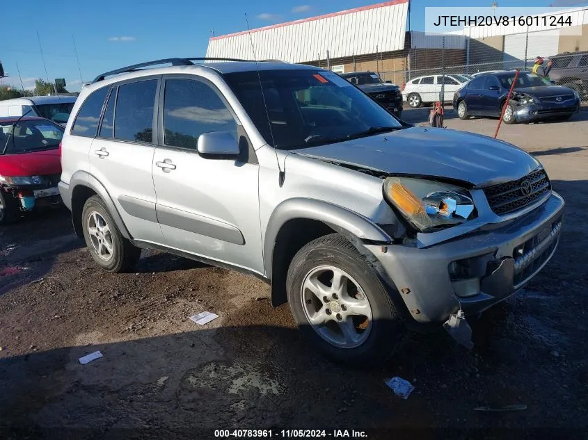 2001 Toyota Rav4 VIN: JTEHH20V816011244 Lot: 40783961