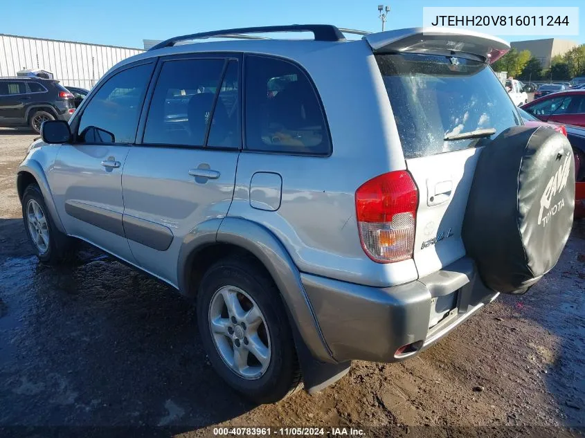 2001 Toyota Rav4 VIN: JTEHH20V816011244 Lot: 40783961