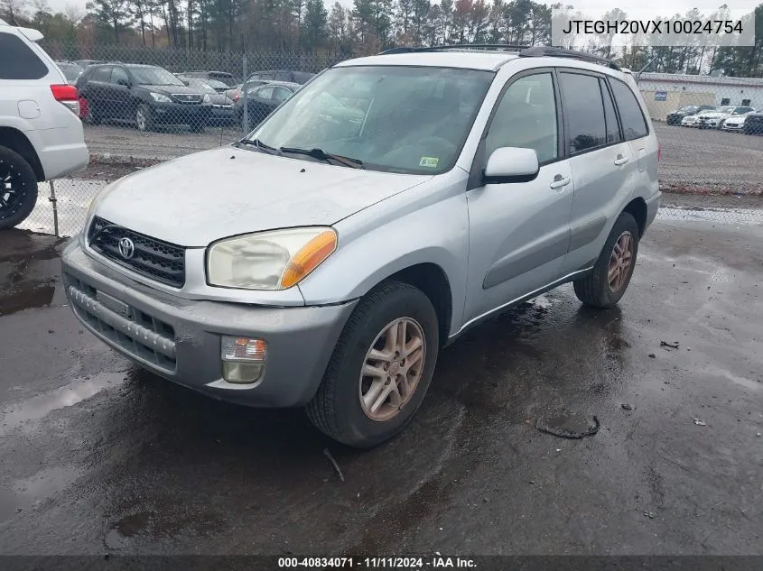 2001 Toyota Rav4 VIN: JTEGH20VX10024754 Lot: 40834071