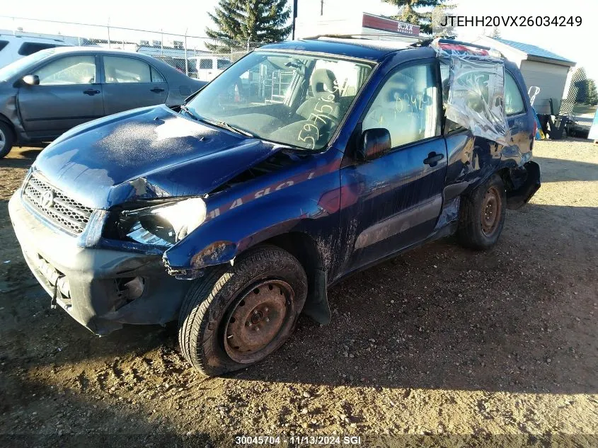 2002 Toyota Rav4 VIN: JTEHH20VX26034249 Lot: 30045704