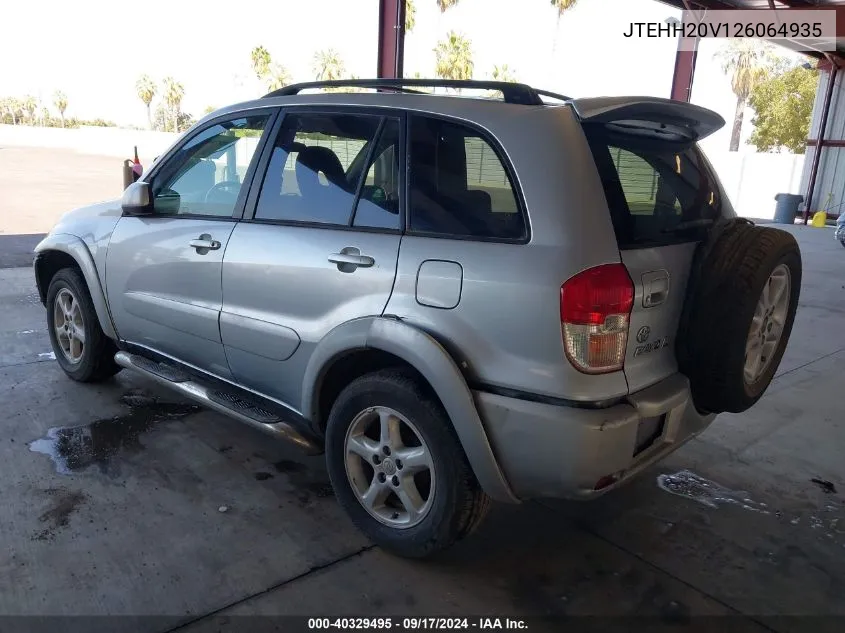 2002 Toyota Rav4 VIN: JTEHH20V126064935 Lot: 40329495